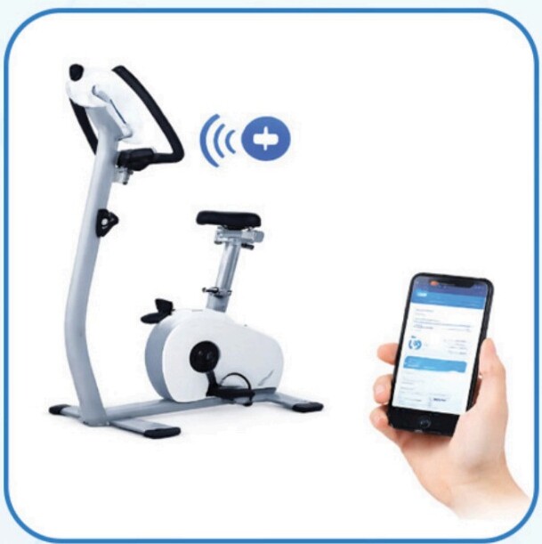 emotion 900 medical cycle ergometer connected via Bluetooth